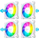 鬼咖Z12 ARGB 白色反叶-ARGB神光同步/温控【4个】