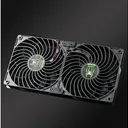 晶颜12CM 双风扇【带调速电源】