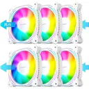 鬼咖Z12 ARGB 白色反叶-ARGB神光同步/温控【6个】