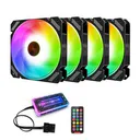 coolmoon(酷月)RGB 4个静月RGB风扇+标准控制器