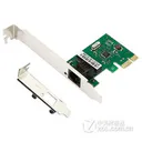 DIEWU PCI-E千兆网卡 Rtl8111E 有线台式机家用1000M网卡绿板+2U档