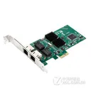 DIEWU PCIe1X双口千兆网卡代替intel82546&8492MT汇聚软路由ROS