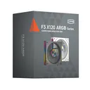 超频三镜刃积木F3 X120 反叶三套装/黑色 图片 2