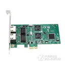 DIEWU PCIe1X双口千兆网卡 汇聚软路由ROS 天蓝色