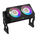 alseye CRAMBARGB 黑色 内存条散热器双风扇 ARGB