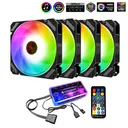 coolmoon(酷月)RGB 4个静月RGB风扇+音乐控制器